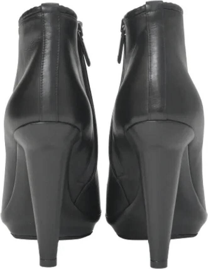 Bottega Veneta Vintage Pre-owned Leather boots Black Dames