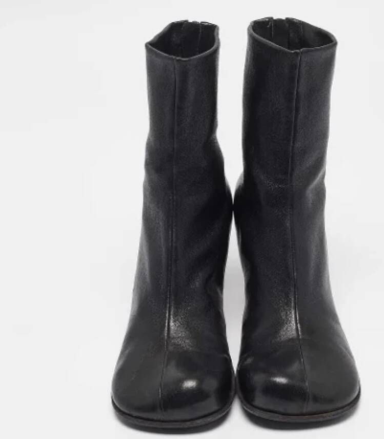 Bottega Veneta Vintage Pre-owned Leather boots Black Dames