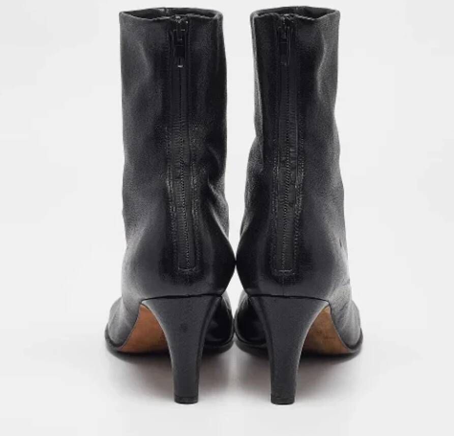 Bottega Veneta Vintage Pre-owned Leather boots Black Dames