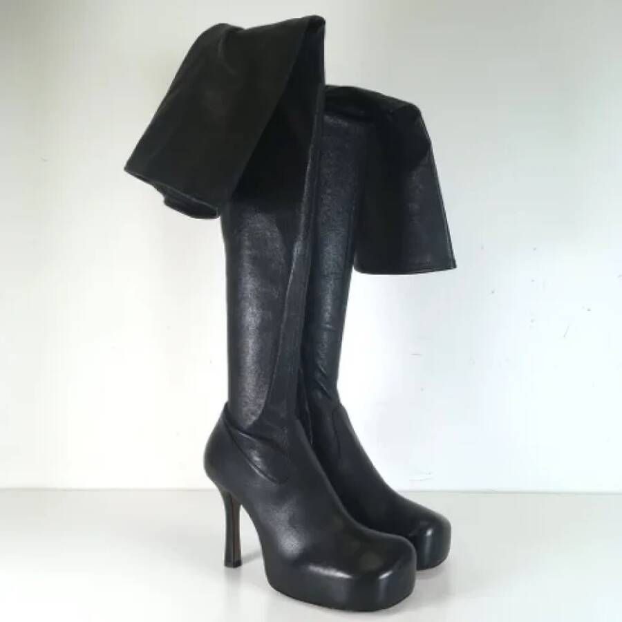 Bottega Veneta Vintage Pre-owned Leather boots Black Dames