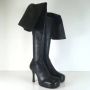 Bottega Veneta Vintage Pre-owned Leather boots Black Dames - Thumbnail 3