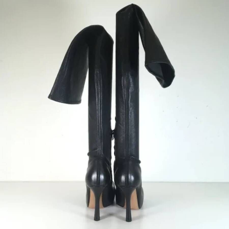 Bottega Veneta Vintage Pre-owned Leather boots Black Dames