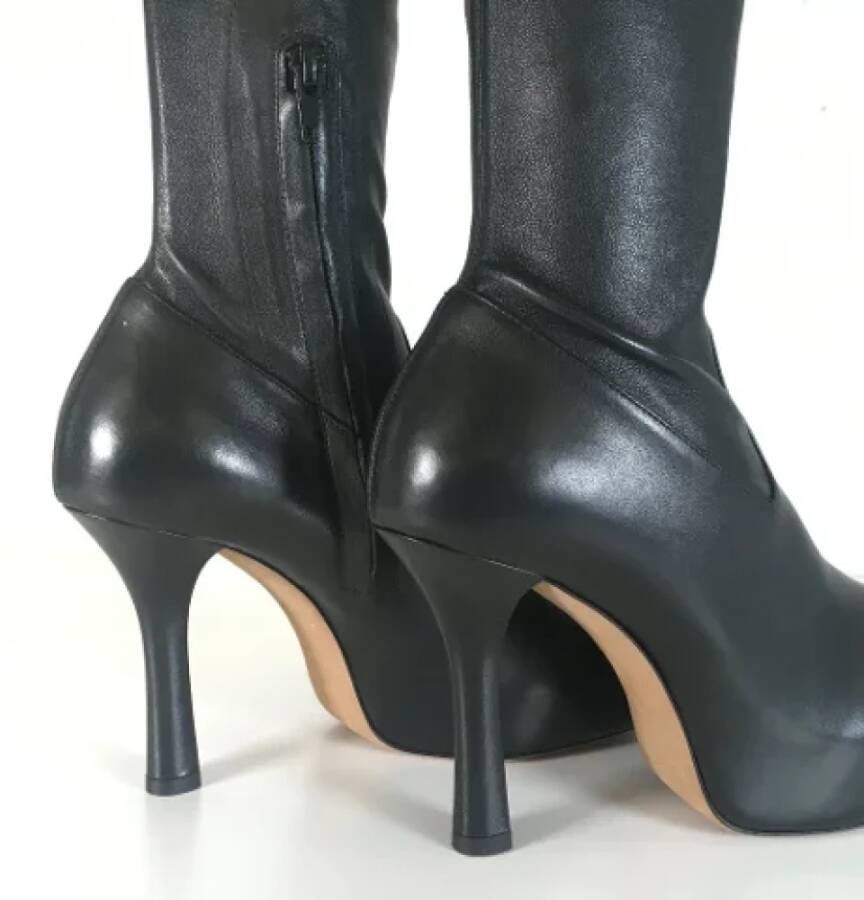 Bottega Veneta Vintage Pre-owned Leather boots Black Dames