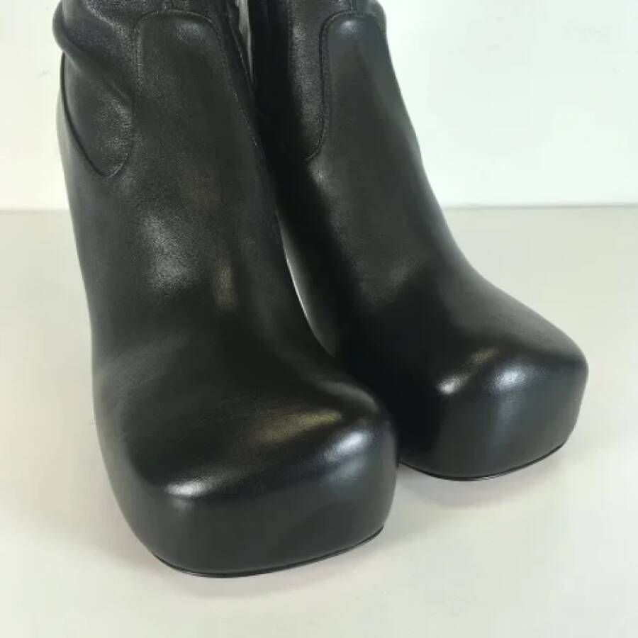 Bottega Veneta Vintage Pre-owned Leather boots Black Dames