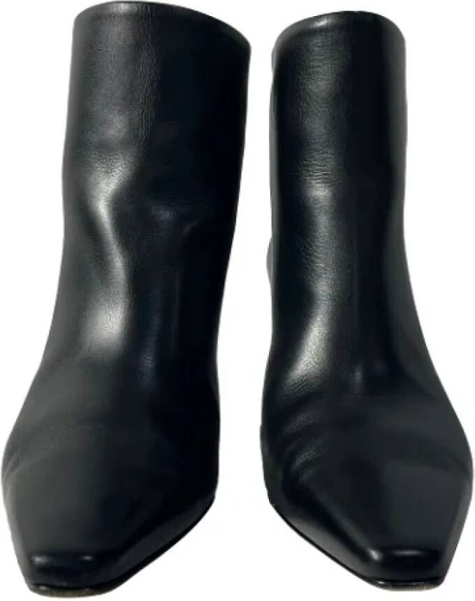 Bottega Veneta Vintage Pre-owned Leather boots Black Dames