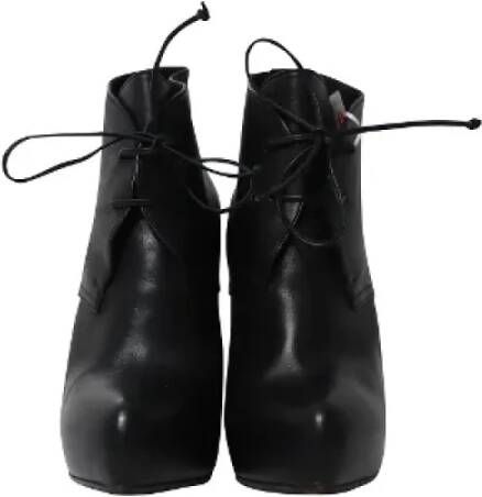 Bottega Veneta Vintage Pre-owned Leather boots Black Dames