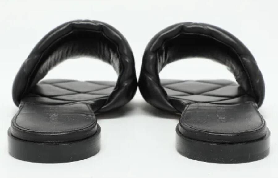 Bottega Veneta Vintage Pre-owned Leather flats Black Dames