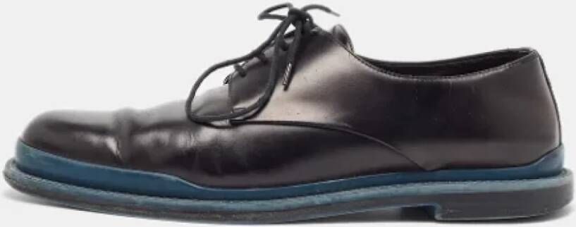 Bottega Veneta Vintage Pre-owned Leather flats Black Heren