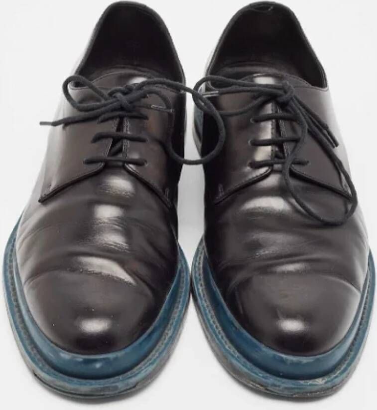 Bottega Veneta Vintage Pre-owned Leather flats Black Heren