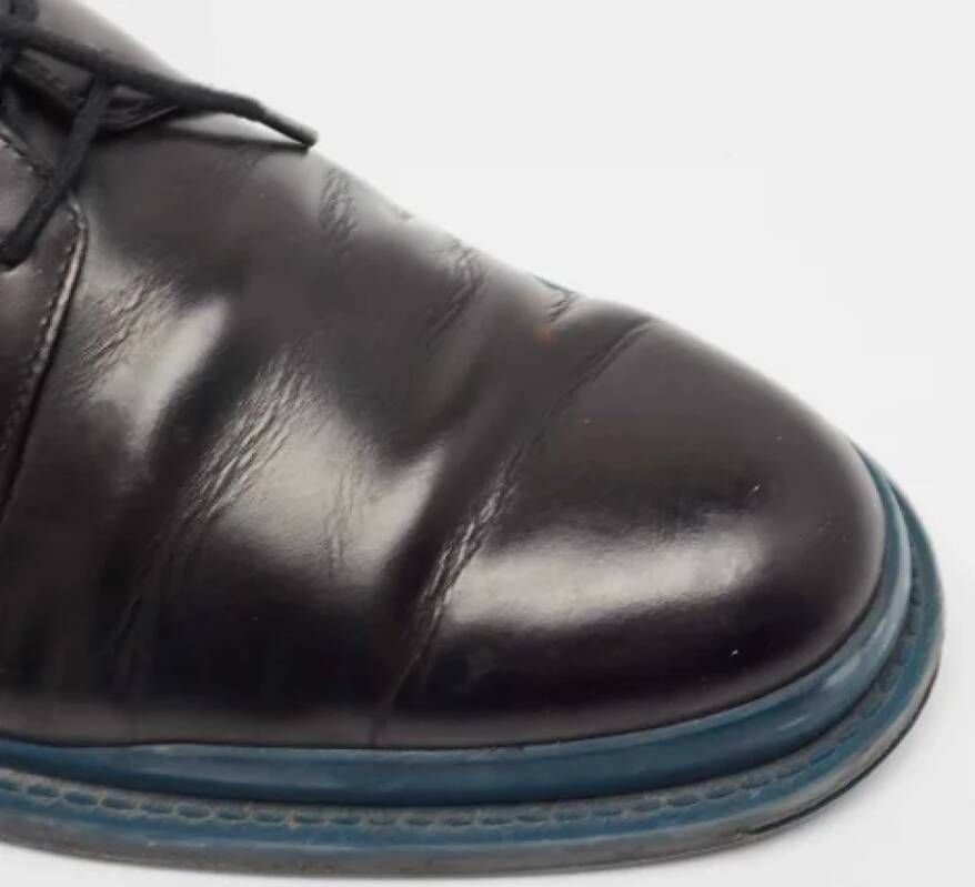 Bottega Veneta Vintage Pre-owned Leather flats Black Heren