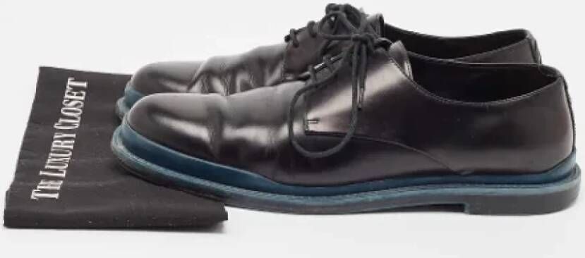 Bottega Veneta Vintage Pre-owned Leather flats Black Heren