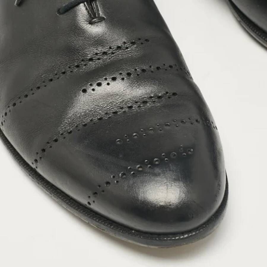 Bottega Veneta Vintage Pre-owned Leather flats Black Heren