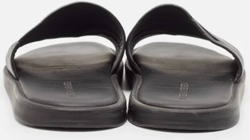 Bottega Veneta Vintage Pre-owned Leather flats Black Heren