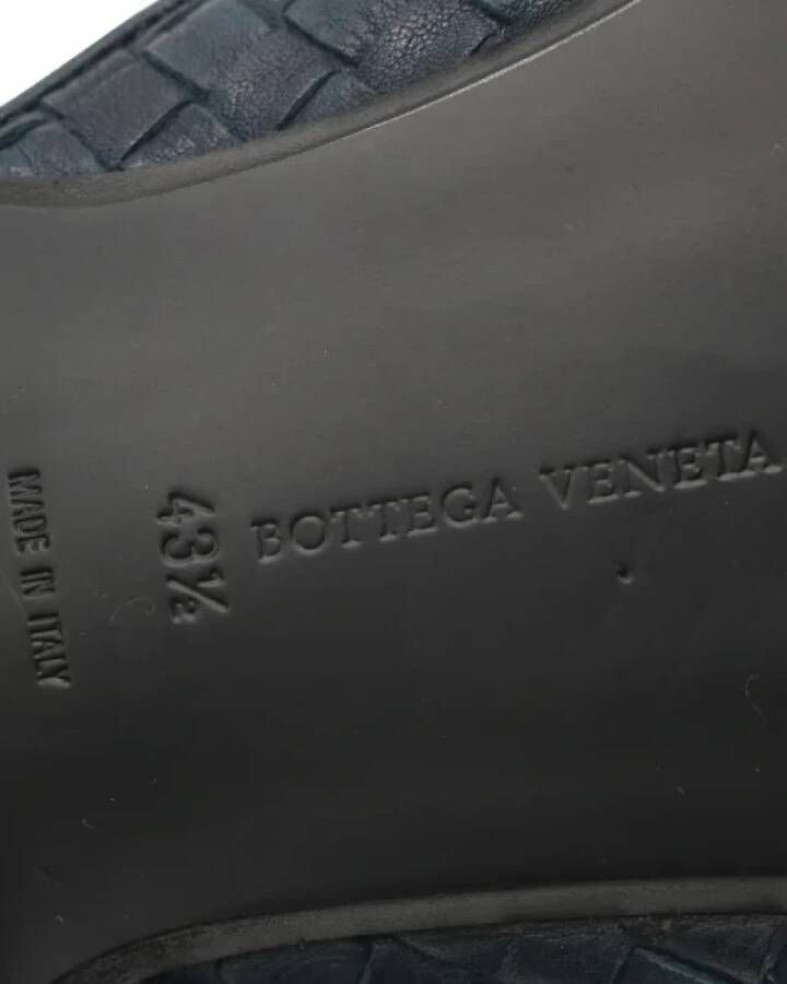 Bottega Veneta Vintage Pre-owned Leather flats Blue Dames