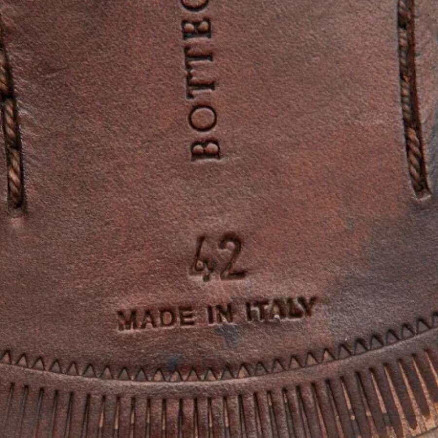 Bottega Veneta Vintage Pre-owned Leather flats Brown Dames