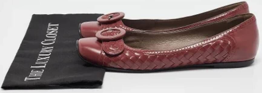 Bottega Veneta Vintage Pre-owned Leather flats Brown Dames