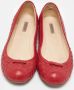 Bottega Veneta Vintage Pre-owned Leather flats Red Dames - Thumbnail 2