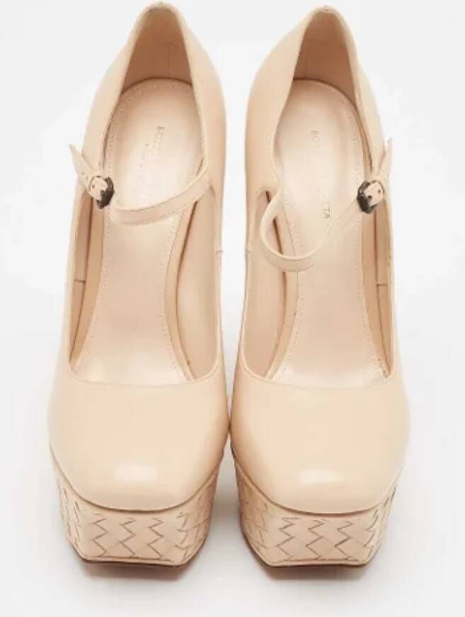 Bottega Veneta Vintage Pre-owned Leather heels Beige Dames