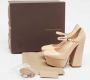 Bottega Veneta Vintage Pre-owned Leather heels Beige Dames - Thumbnail 8