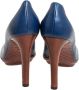 Bottega Veneta Vintage Pre-owned Leather heels Blue Dames - Thumbnail 4