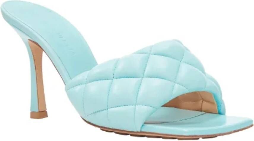 Bottega Veneta Vintage Pre-owned Leather heels Blue Dames