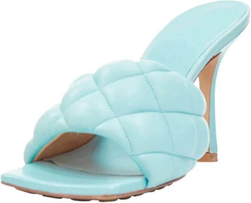 Bottega Veneta Vintage Pre-owned Leather heels Blue Dames