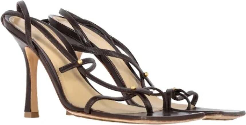 Bottega Veneta Vintage Pre-owned Leather heels Brown Dames
