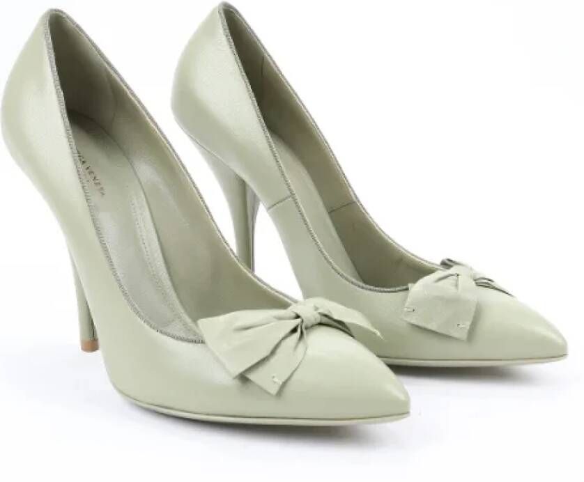 Bottega Veneta Vintage Pre-owned Leather heels Green Dames