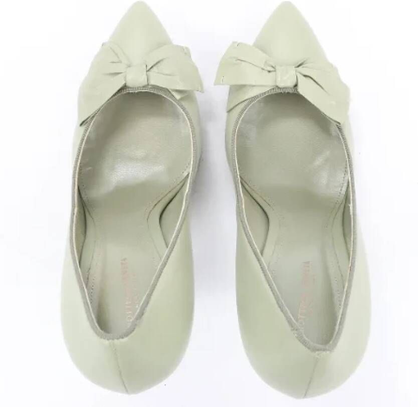 Bottega Veneta Vintage Pre-owned Leather heels Green Dames