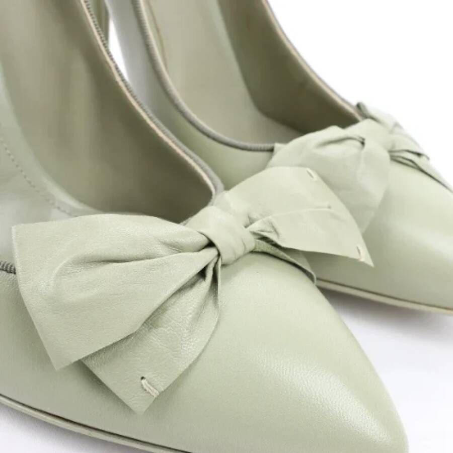 Bottega Veneta Vintage Pre-owned Leather heels Green Dames