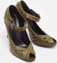Bottega Veneta Vintage Pre-owned Leather heels Green Dames - Thumbnail 4