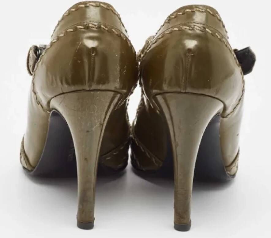 Bottega Veneta Vintage Pre-owned Leather heels Green Dames