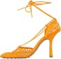 Bottega Veneta Vintage Pre-owned Leather heels Orange Dames - Thumbnail 3