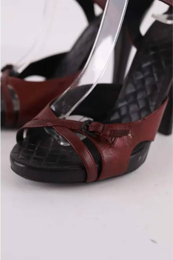 Bottega Veneta Vintage Pre-owned Leather heels Red Dames