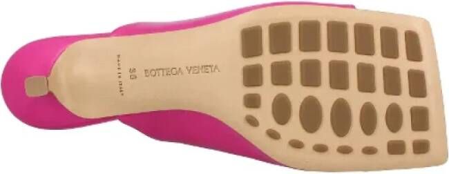 Bottega Veneta Vintage Pre-owned Leather mules Pink Dames