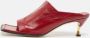 Bottega Veneta Vintage Pre-owned Leather mules Red Dames - Thumbnail 2