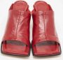 Bottega Veneta Vintage Pre-owned Leather mules Red Dames - Thumbnail 3
