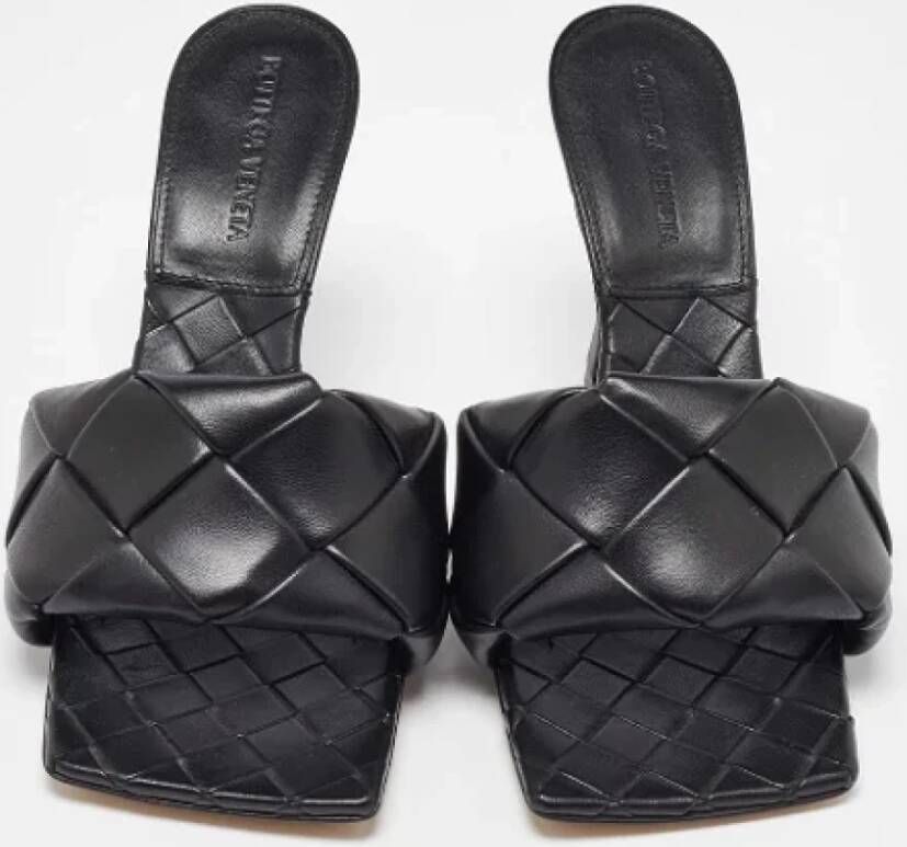 Bottega Veneta Vintage Pre-owned Leather sandals Black Dames