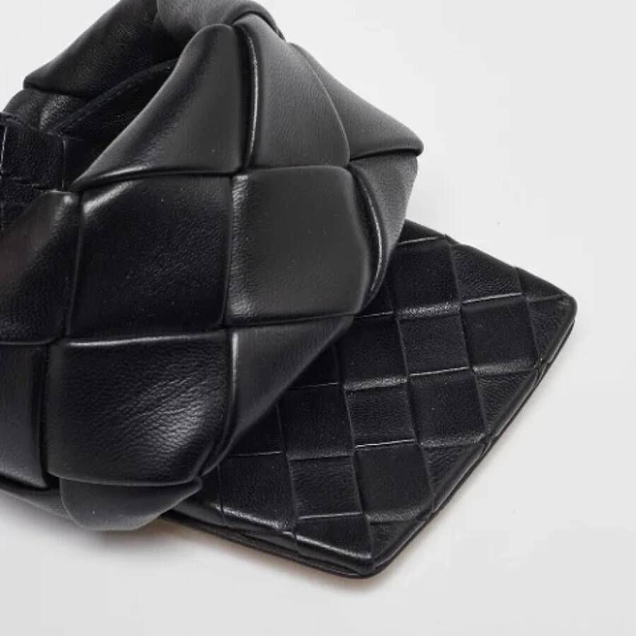 Bottega Veneta Vintage Pre-owned Leather sandals Black Dames