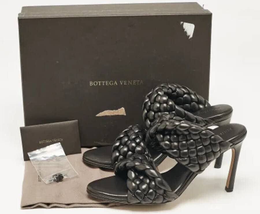 Bottega Veneta Vintage Pre-owned Leather sandals Black Dames