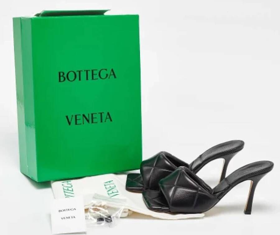 Bottega Veneta Vintage Pre-owned Leather sandals Black Dames