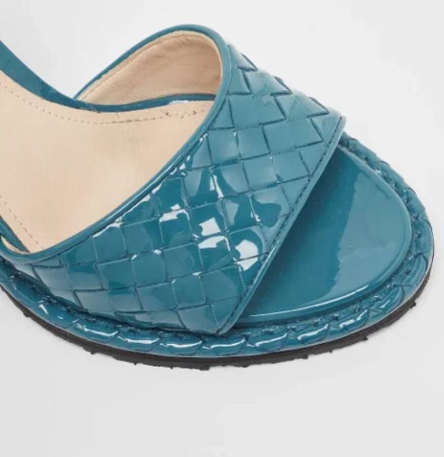 Bottega Veneta Vintage Pre-owned Leather sandals Blue Dames
