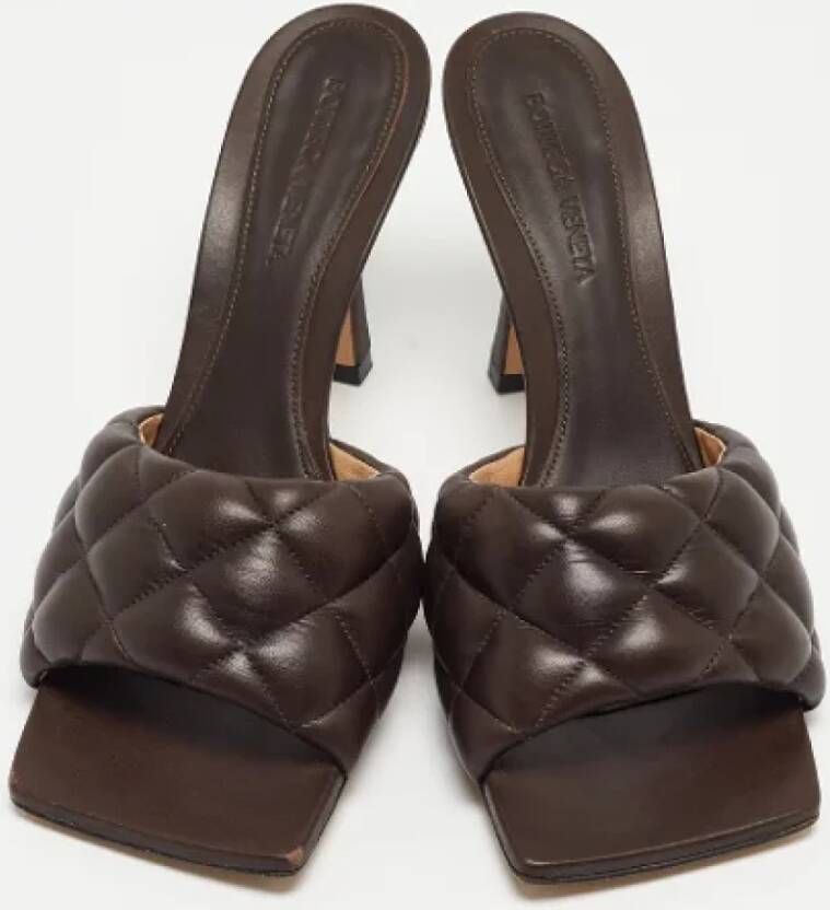 Bottega Veneta Vintage Pre-owned Leather sandals Brown Dames