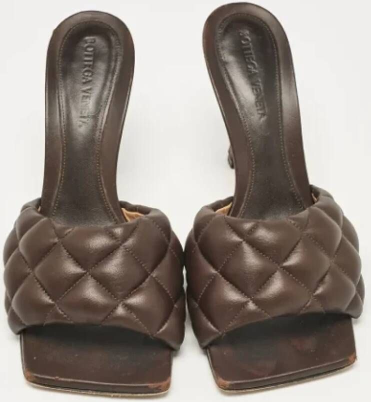Bottega Veneta Vintage Pre-owned Leather sandals Brown Dames
