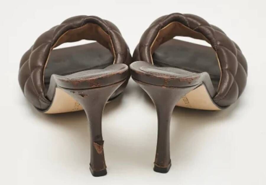 Bottega Veneta Vintage Pre-owned Leather sandals Brown Dames