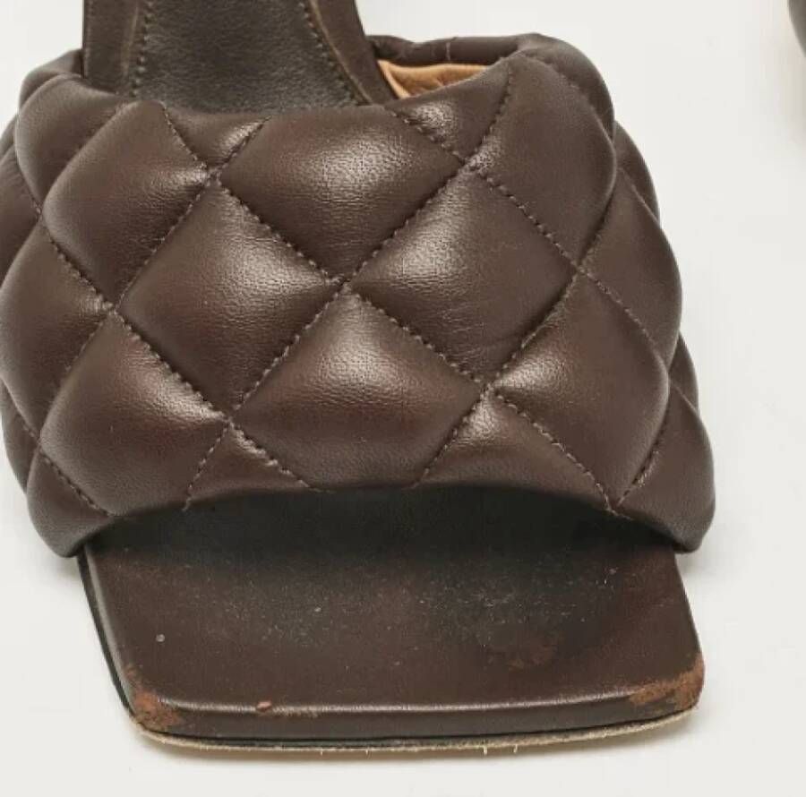 Bottega Veneta Vintage Pre-owned Leather sandals Brown Dames