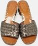 Bottega Veneta Vintage Pre-owned Leather sandals Gray Dames - Thumbnail 3
