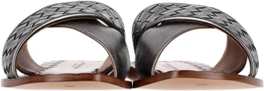 Bottega Veneta Vintage Pre-owned Leather sandals Gray Dames