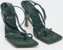 Bottega Veneta Vintage Pre-owned Leather sandals Green Dames - Thumbnail 4