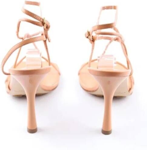 Bottega Veneta Vintage Pre-owned Leather sandals Orange Dames